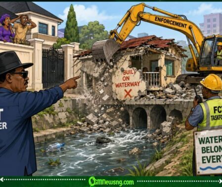 Waterway Wahala Wike Bulldozers Enter Maitama as Waterways Become Priority