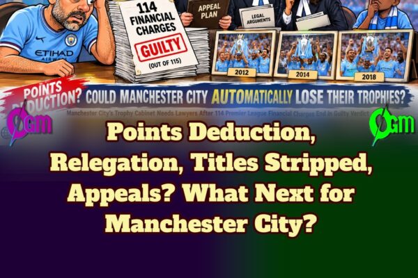 114 Guilty Findings — Could Manchester City Face Points Deduction, Title Stripping, or Relegation?