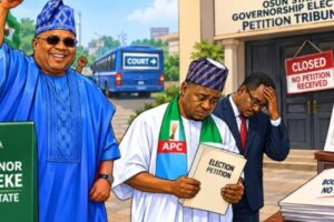 OSUN PETITION MATTER: APC MISS COURT BUS AS ADELEKE VICTORY ENTER PEACE MODE