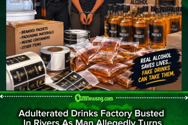 Adulterated Drinks Factory Trouble: Rivers Man Allegedly Busted As Secret Alcohol Operation Raises Alarm