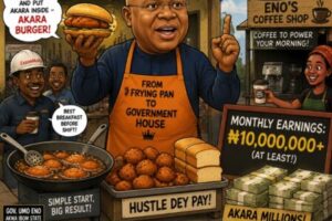 Akara Millions: Governor Umo Eno’s ₦10m Monthly Akara Business Gist Sets Nigeria’s Internet On Fire