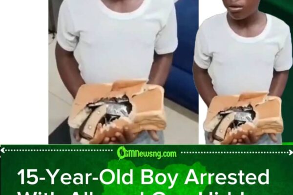 Alleged Gun Found In Bread As Police Arrest 15-Year-Old Boy In Lagos