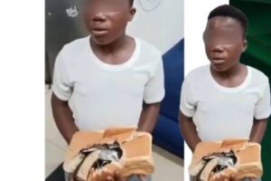 Alleged Gun Found In Bread As Police Arrest 15-Year-Old Boy In Lagos