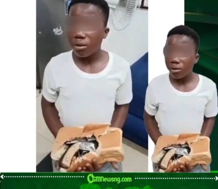 Alleged Gun Found In Bread As Police Arrest 15-Year-Old Boy In Lagos