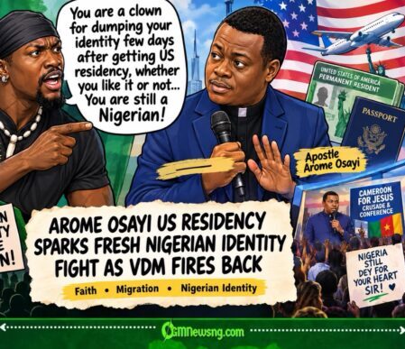 Arome Osayi US Residency Matter Sparks Fresh Nigerian Identity Fight as VDM Fires Back