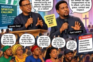 Arome Osayi Controversy: Femi Lazarus Says Preachers No Be Infallible, But Disagreement No Be Licence For Attack