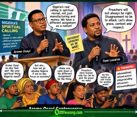 Arome Osayi Controversy: Femi Lazarus Says Preachers No Be Infallible, But Disagreement No Be Licence For Attack