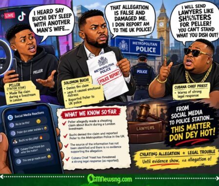 CHEATING ALLEGATION: Buchi Carry Peller Go UK Police As Legal Trouble Looms