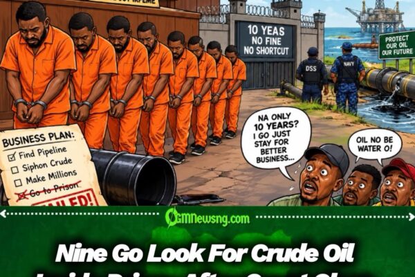 CRUDE OIL THEFT DON BECOME 10-YEAR BUSINESS AS COURT SENDS NINE TO PRISON