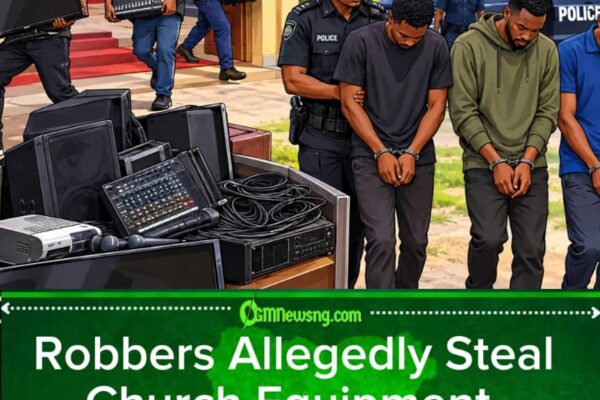 Church Robbers Carry Church Equipment Go, Police Later Catch Dem — ‘Amen’ No Save Dem From Arrest