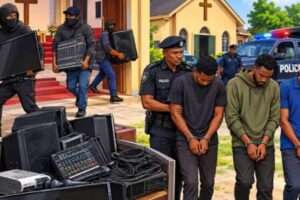 Church Robbers Carry Church Equipment Go, Police Later Catch Dem — ‘Amen’ No Save Dem From Arrest