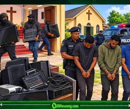 Church Robbers Carry Church Equipment Go, Police Later Catch Dem — ‘Amen’ No Save Dem From Arrest