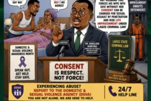 Consent Wahala: Lagos Warn Husbands Say Marriage No Be Licence To Force Anything