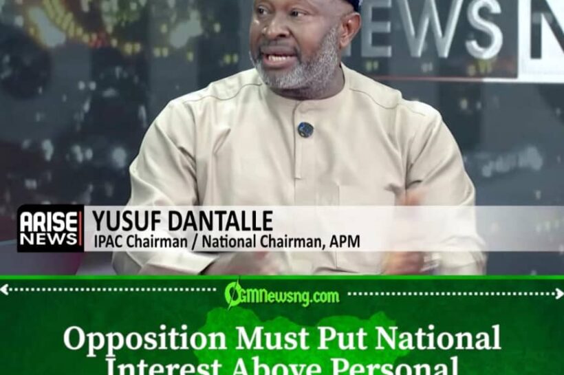 Dantalle Urges Opposition Parties to Put Nigeria First Ahead of 2027