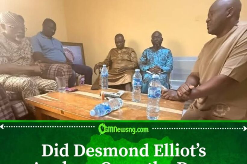 Desmond Elliot Says “I’m Sorry” as Political Future Comes Under Spotlight