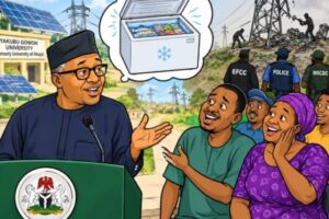 ELECTRICITY: FREEZER DON FINALLY SEE LIGHT AS POWER MINISTER SAYS NIGERIANS DEY BEG AMID IMPROVED SUPPLY