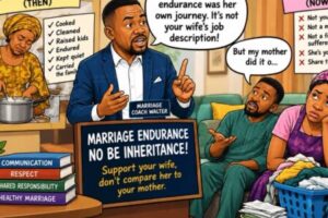 Endurance Na Motor Brand, No Be Wife Job Description: How Coach Walter Scatter African Men "Suffer-Head" Table.