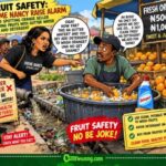FRUIT SAFETY: Iheme Nancy Raise Alarm As Orange Seller Allegedly Turn Gutter Water To Fruit-Washing Station