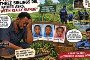 Farm Tragedy: Three Siblings Die, Father Asks, “Wetin Really Happen?”