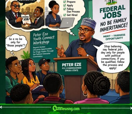 Federal Jobs No Be Political Birthday Gift, FCC Commissioner Peter Eze Tells Enugu Youths To Wake Up And Apply