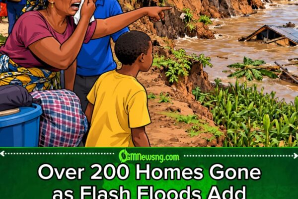 Flash Floods: Ekoli River Don Turn Obogoro Houses to Riverfront Property