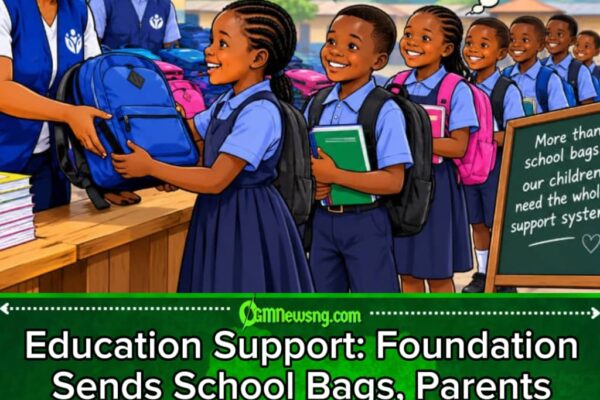 Foundation Don Bring School Bags, Writing Materials Come C’River Schools