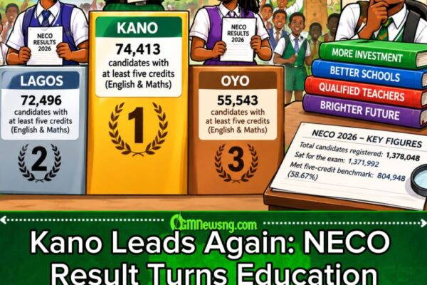 KANO LEADS AGAIN: NECO RESULT DON PUT LAGOS AND OYO FOR SECOND AND THIRD