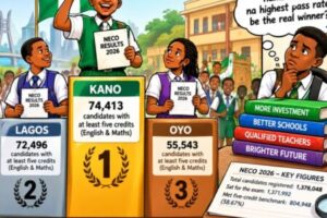 KANO LEADS AGAIN: NECO RESULT DON PUT LAGOS AND OYO FOR SECOND AND THIRD