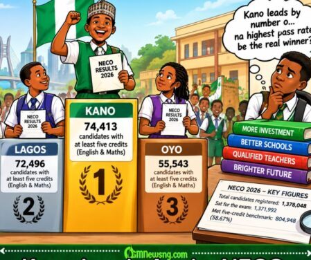 KANO LEADS AGAIN: NECO RESULT DON PUT LAGOS AND OYO FOR SECOND AND THIRD