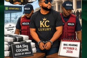 KC Luxury Case: From Luxury Lifestyle to Courtroom Wahala Over 184.5kg Cocaine Allegation