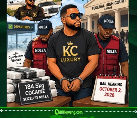 KC Luxury Case: From Luxury Lifestyle to Courtroom Wahala Over 184.5kg Cocaine Allegation