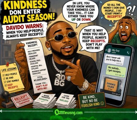 Kindness Don Enter Audit Season As Davido Tells Nigerians: “Keep Receipts”