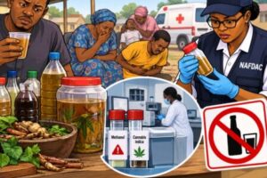 NAFDAC Update: 48 Dead as Methanol Poisoning Scare Rocks Ondo, 182 Cases Recorded