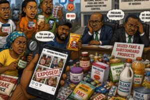NAFDAC And SON Don Enter Hot Seat as Fake Product Wahala Make Nigerians Turn Consumer Detectives