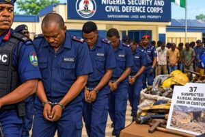 Niger Mining Deaths: NSCDC Brings 24 Officers Out for Questions as Investigation Don Enter Serious Gear