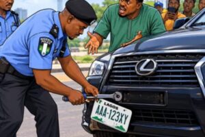 NUMBER PLATE GBEGE AS POLICE ACTION SPARKS QUESTIONS