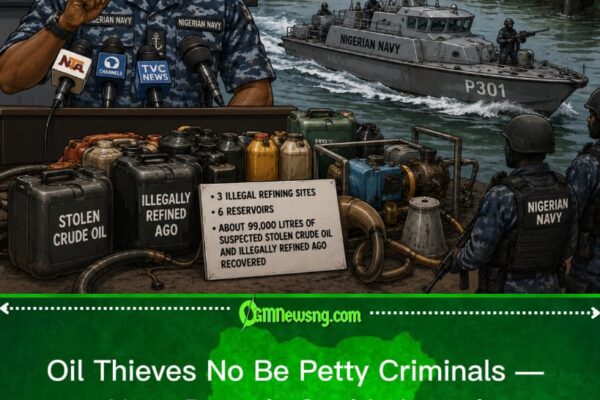 Oil Thieves No Be Small Boys — Navy Says Sophisticated Syndicates Dey Behind Crude Oil Theft