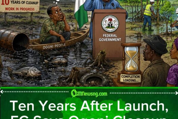 OGONI CLEANUP DON REACH 10 YEARS, BUT GOVERNMENT STILL TALK SAY “WE GO FINISH AM”