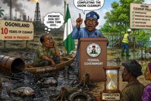 OGONI CLEANUP DON REACH 10 YEARS, BUT GOVERNMENT STILL TALK SAY “WE GO FINISH AM”