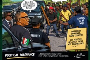 Peter Obi Convoy Meet Benue Roadblock Wahala As Political Tolerance Enter Hot Seat