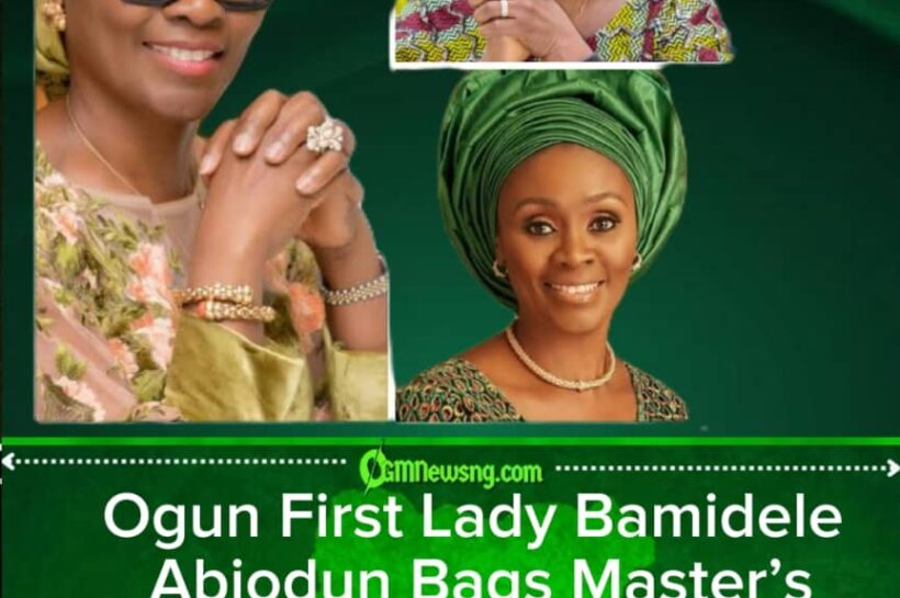 Ogun First Lady Bags Master’s Degree 35 Years After First Degree, Proving That Education Has No Expiry Date