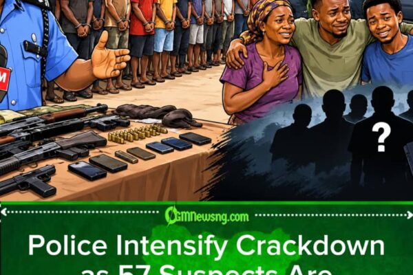 POLICE NAB 57 FOR ANAMBRA, RESCUE THREE KIDNAP VICTIMS AS CRIME BUSINESS MEET SERIOUS RESISTANCE