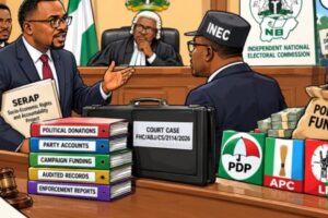 POLITICAL FUNDING: SERAP DRAGS INEC TO COURT AS PARTY ACCOUNTS ENTER 2027 ELECTION MARKET