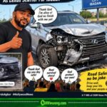 Ricardo Agbor Crash: Nollywood Actor Escape Big Road Wahala As Lexus Scatter For Ibadan