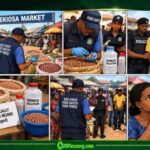 Sniper Usage On Beans In Ekiosa Market Wahala: Trader Allegedly Turn Beans to “Chemical Project”, Police Carry Am Go