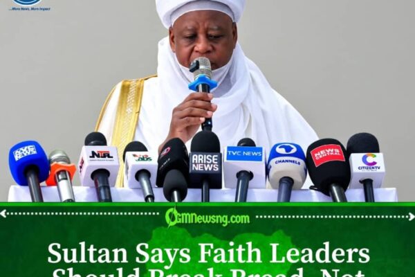 Sultan Says Muslim and Christian Leaders Can Sit Together in Peace