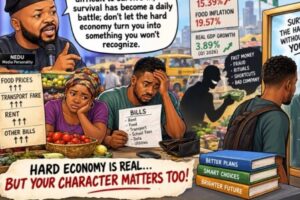 Survival Don Become Daily Battle As Nedu Warns Nigerians Make Hard Economy No Change Dem