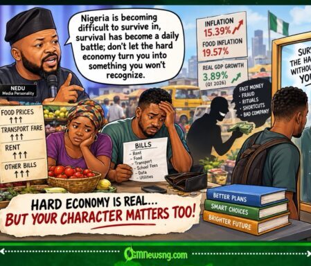 Survival Don Become Daily Battle As Nedu Warns Nigerians Make Hard Economy No Change Dem