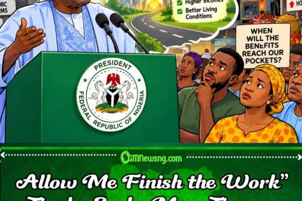 Tinubu Tells Nigerians: “Allow Me Finish This Work” As Reform Wahala Still Dey Find Its Way Home