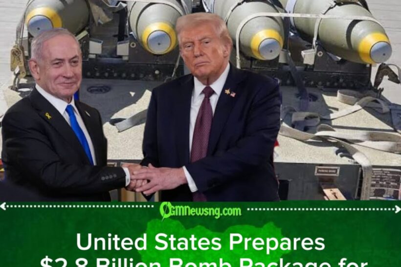 United States Prepares $2.8 Billion Bomb Deal for Israel as Washington Loads Another Chapter Into Middle East Conflict